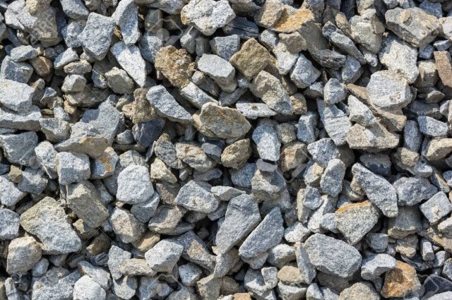 Background made of close-up photo of crushed stone